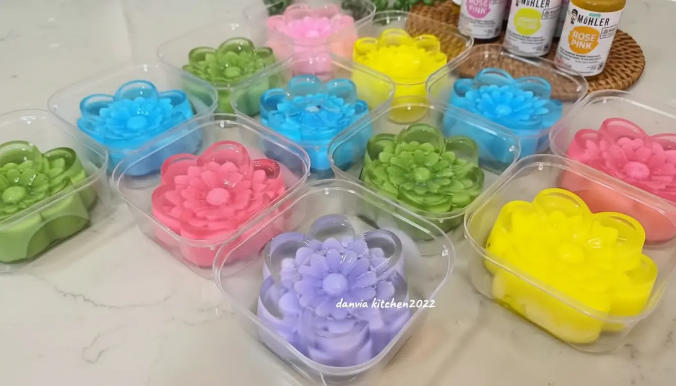 Bunga Raya Pudding Powder Kreasi Mohler - Pudding Bunga Kaca | Mohler